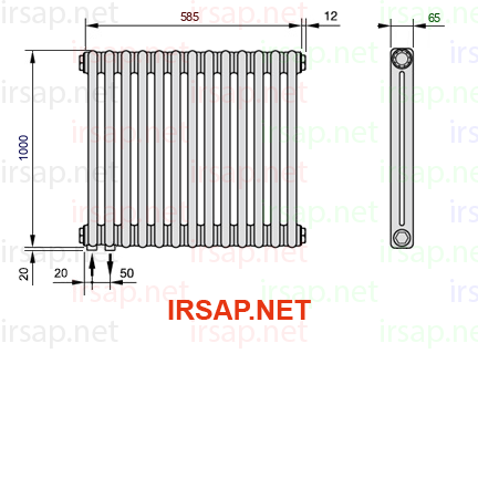 Радиатор IRSAP Tesi 21000/13 T18 CL 01